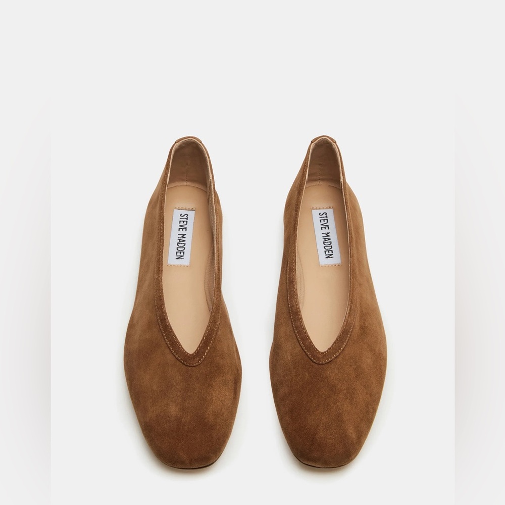 Steve Madden Brown Suede Flats